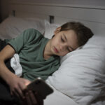 young adult sleeping late