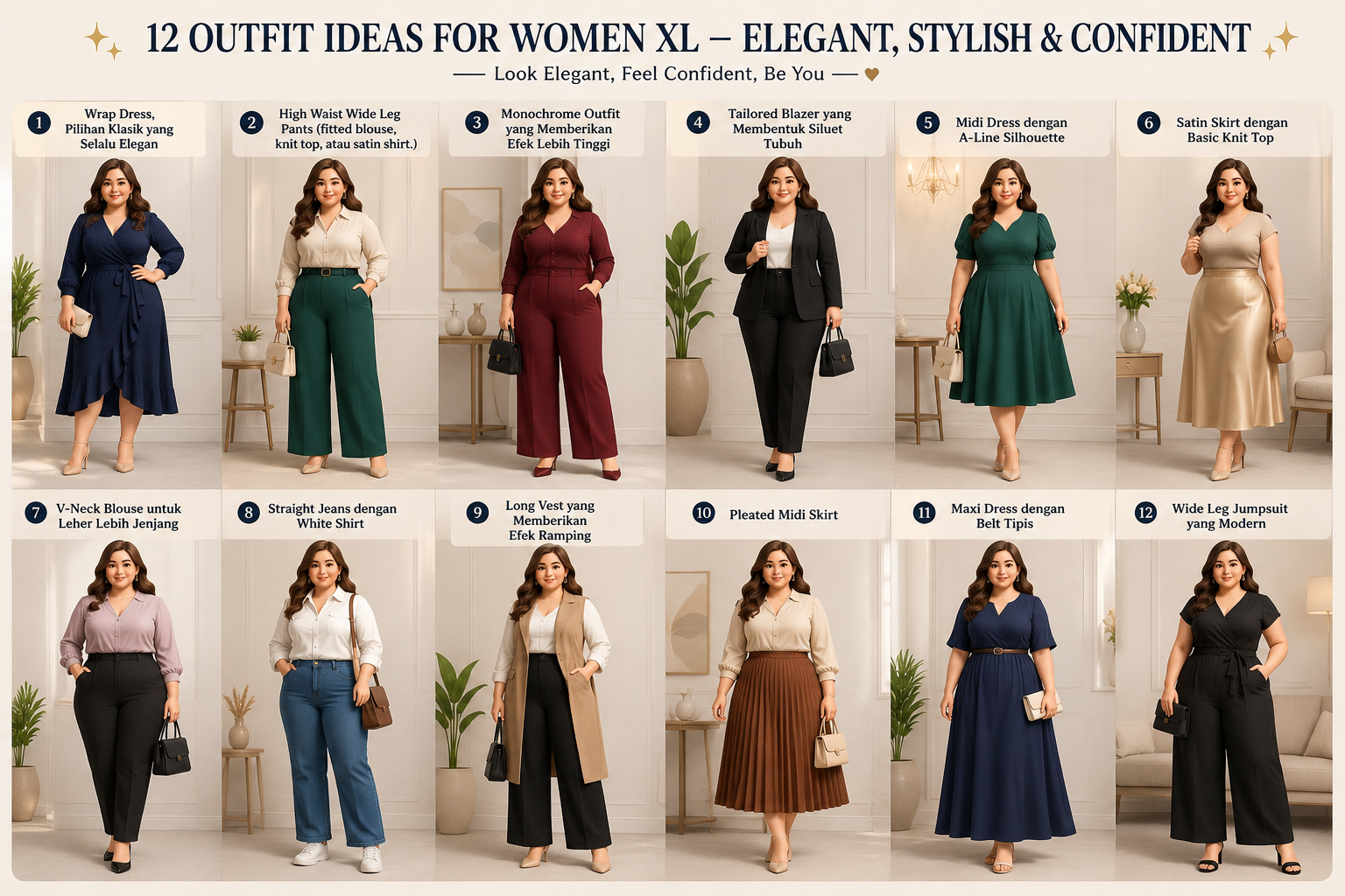 Outfit untuk Curve Body yang Elegan