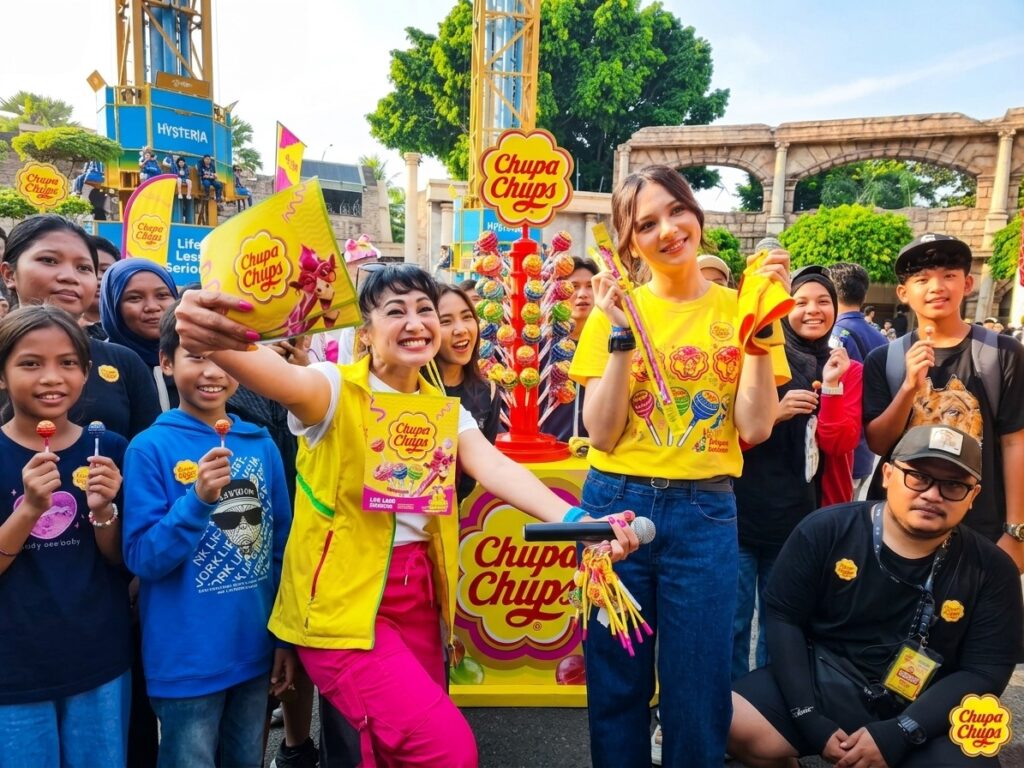 Zee Asadel Kenalkan Crazy Raffe, Permen Jelly Baru Chupa Chups di Dufan